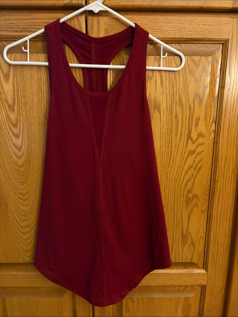 Zyia Women’s Racerback Tank Top - Burgundy